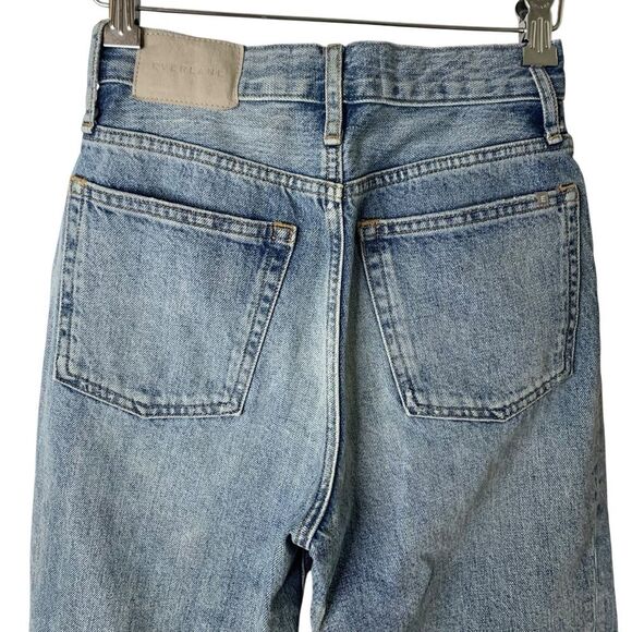 Everlane The 90's Way-High Jeans Organic Cotton High Waisted Rigid Blue Size 24 - Picture 6 of 12